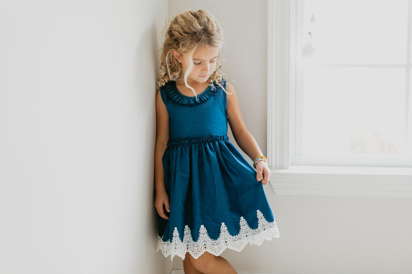 Denim Lace Dress