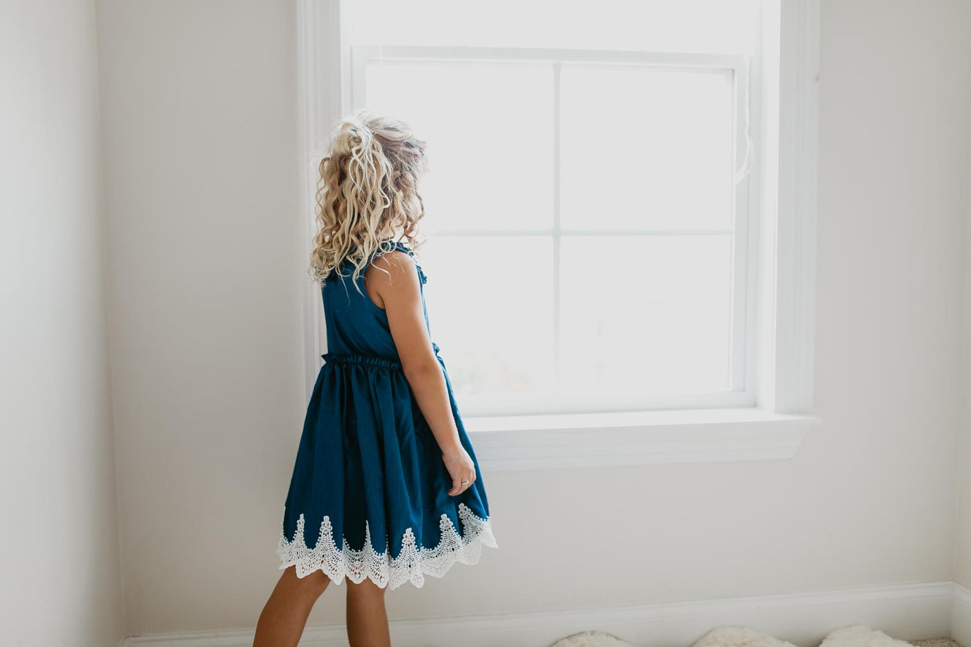 Denim Lace Dress