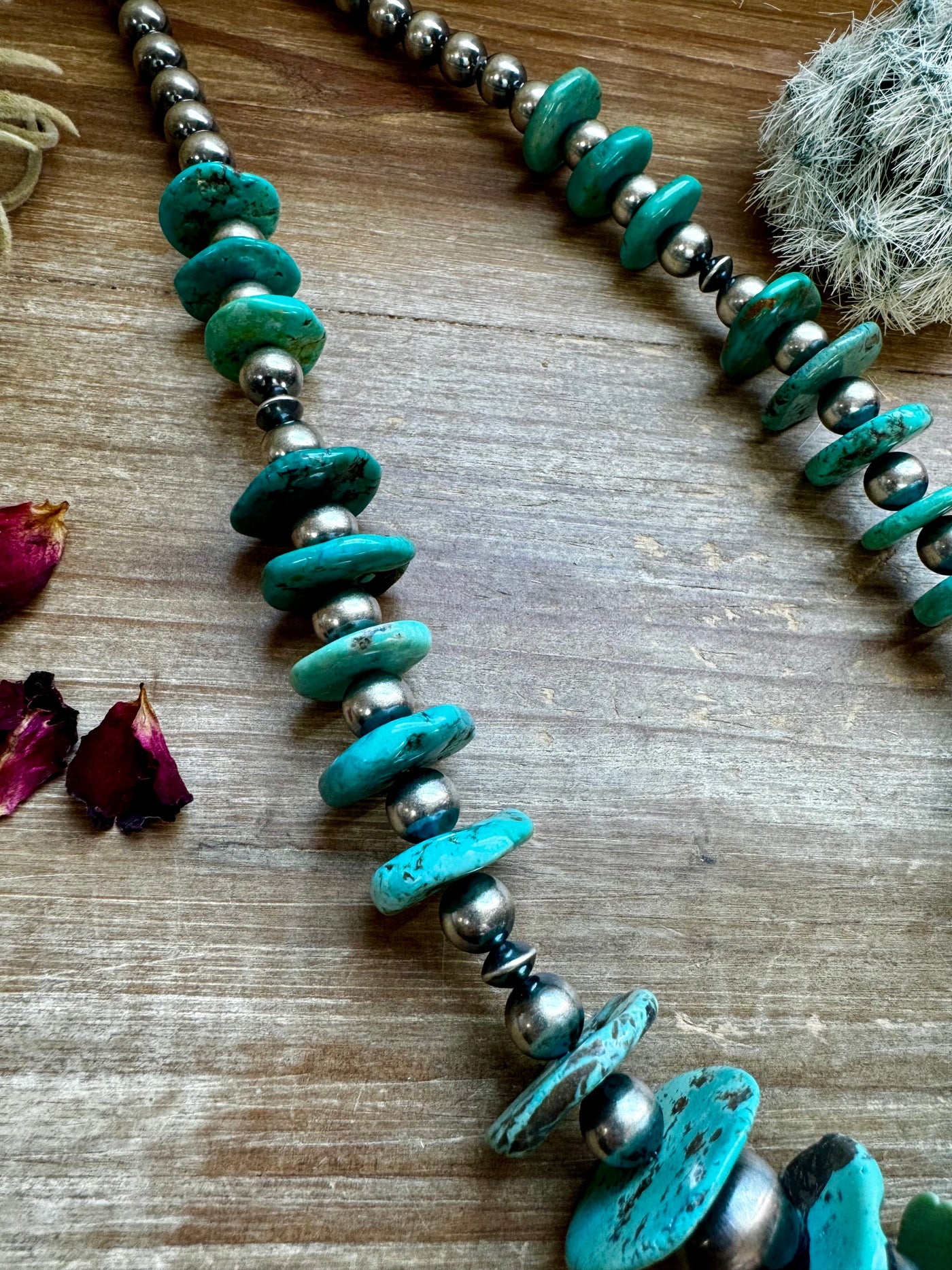 28 inch - NFR collection - sterling silver and turquoise