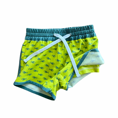 neon fish hybrid shorts