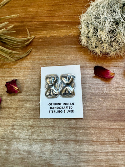 Sterling silver stud earrings