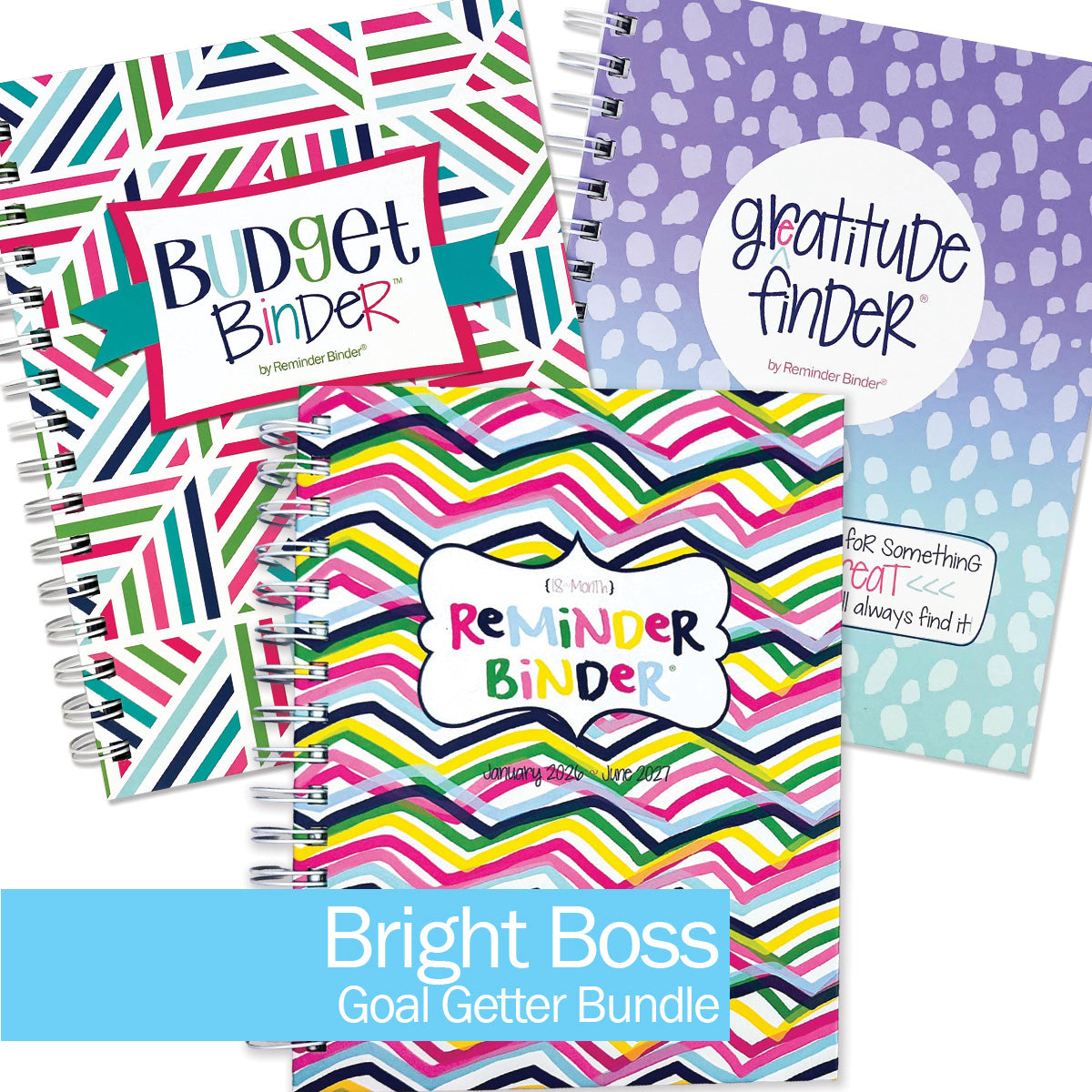 NEW! 2026-27 Dream Gift Bundle + BONUS 2026 Mini Calendar | Reminder Binder® Planner, Gratitude Finder® Journal and Budget Binder™