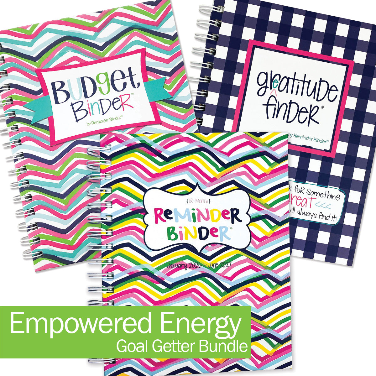 NEW! 2026-27 Dream Gift Bundle + BONUS 2026 Mini Calendar | Reminder Binder® Planner, Gratitude Finder® Journal and Budget Binder™