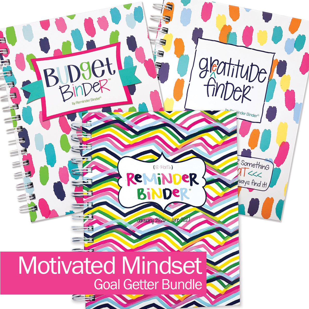 NEW! 2026-27 Dream Gift Bundle + BONUS 2026 Mini Calendar | Reminder Binder® Planner, Gratitude Finder® Journal and Budget Binder™