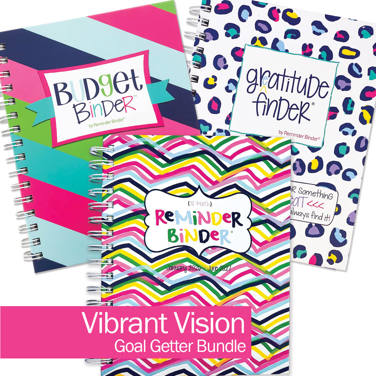NEW! 2026-27 Dream Gift Bundle + BONUS 2026 Mini Calendar | Reminder Binder® Planner, Gratitude Finder® Journal and Budget Binder™