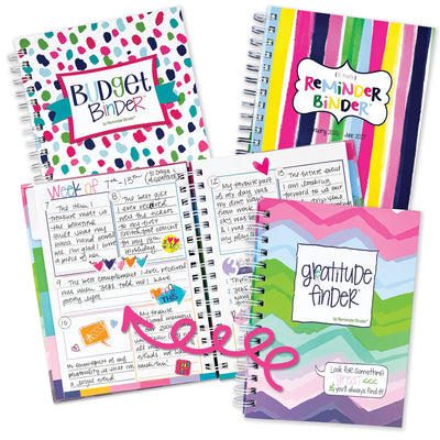 NEW! 2026-27 Dream Gift Bundle + BONUS 2026 Mini Calendar | Reminder Binder® Planner, Gratitude Finder® Journal and Budget Binder™