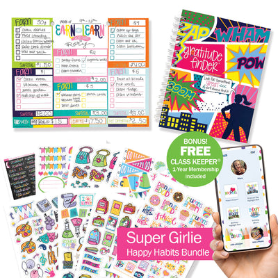 NEW! Happy Habits Bundle for Kids | Chore Chart, Gratitude Journal & Stickers + BONUS App Membership
