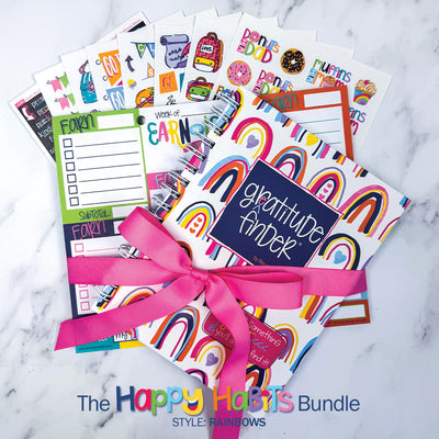 NEW! Happy Habits Bundle for Kids | Chore Chart, Gratitude Journal & Stickers + BONUS App Membership