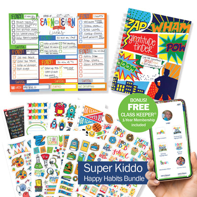 NEW! Happy Habits Bundle for Kids | Chore Chart, Gratitude Journal & Stickers + BONUS App Membership