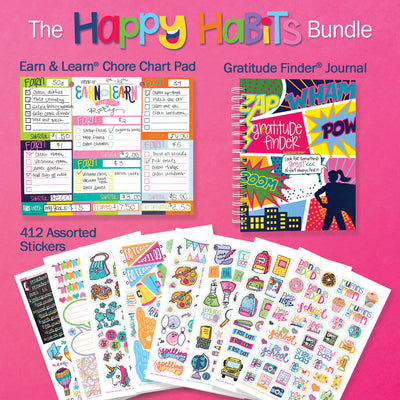 NEW! Happy Habits Bundle for Kids | Chore Chart, Gratitude Journal & Stickers + BONUS App Membership
