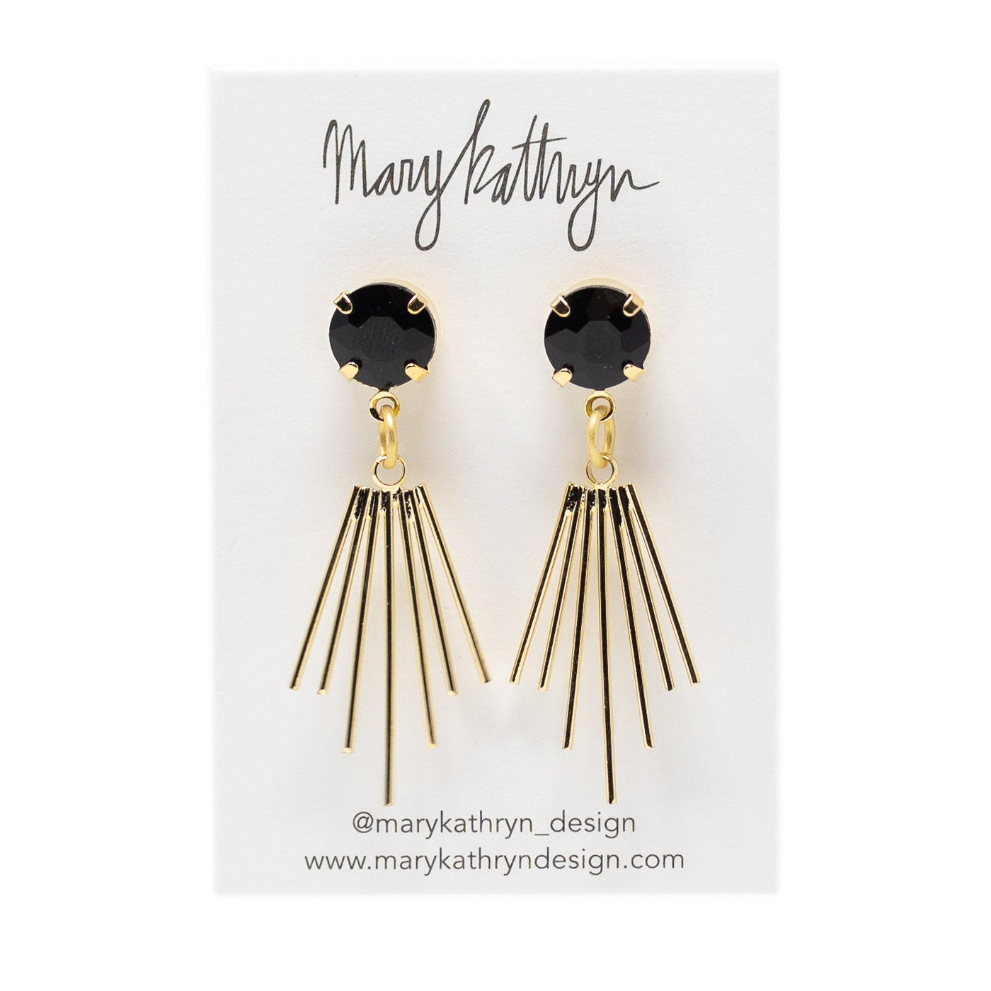 Black Cleopatra Earrings