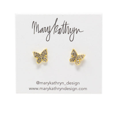 Rhinestone Flutter Studs