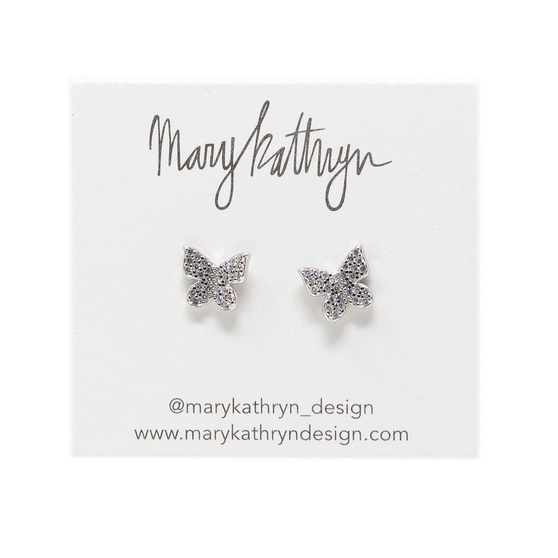 Rhinestone Flutter Studs