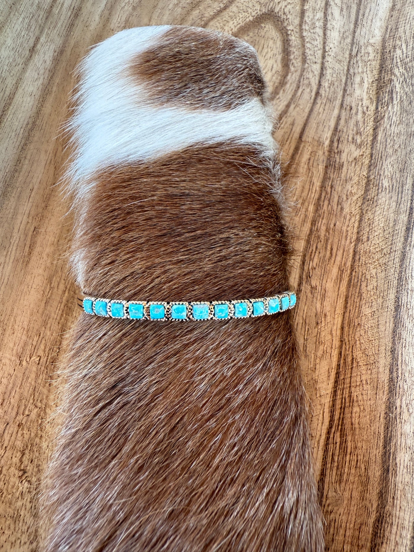 “The Golden Collection” Stacker Cuff Handmade Natural Turquoise Gold Plated Adjustable Bracelet Cuff