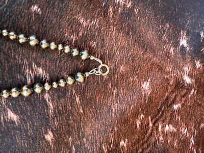 The Harper Sterling Silver Pearl Hand Beaded Necklace - 16.25 inch