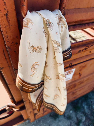Saddle Club Silk Western Cowgirl Wild Rag Scarf