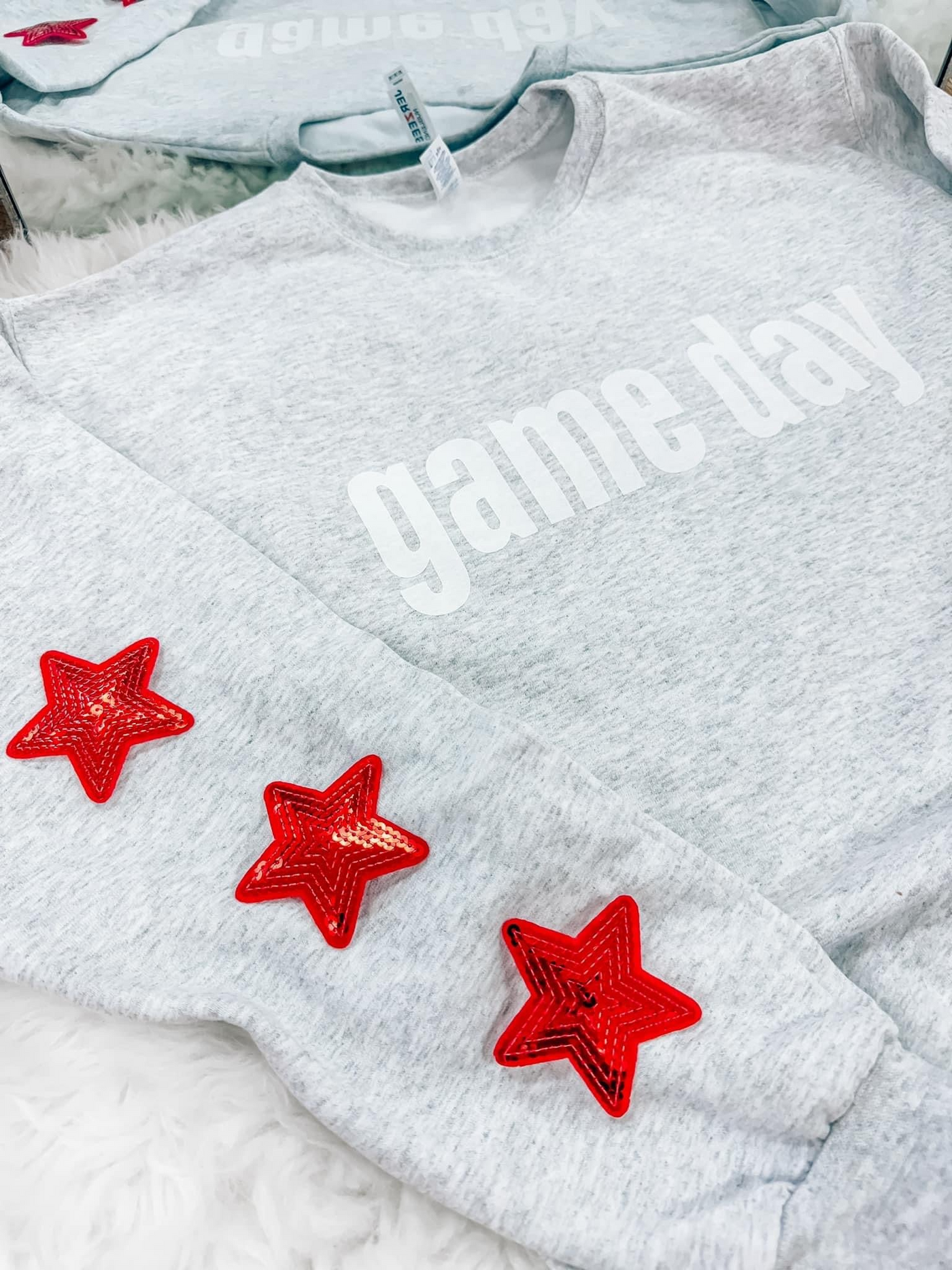 Game Day Sequin Star Sweatshirts