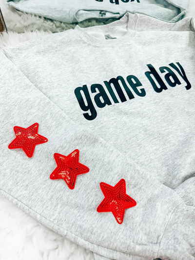 Game Day Sequin Star Sweatshirts