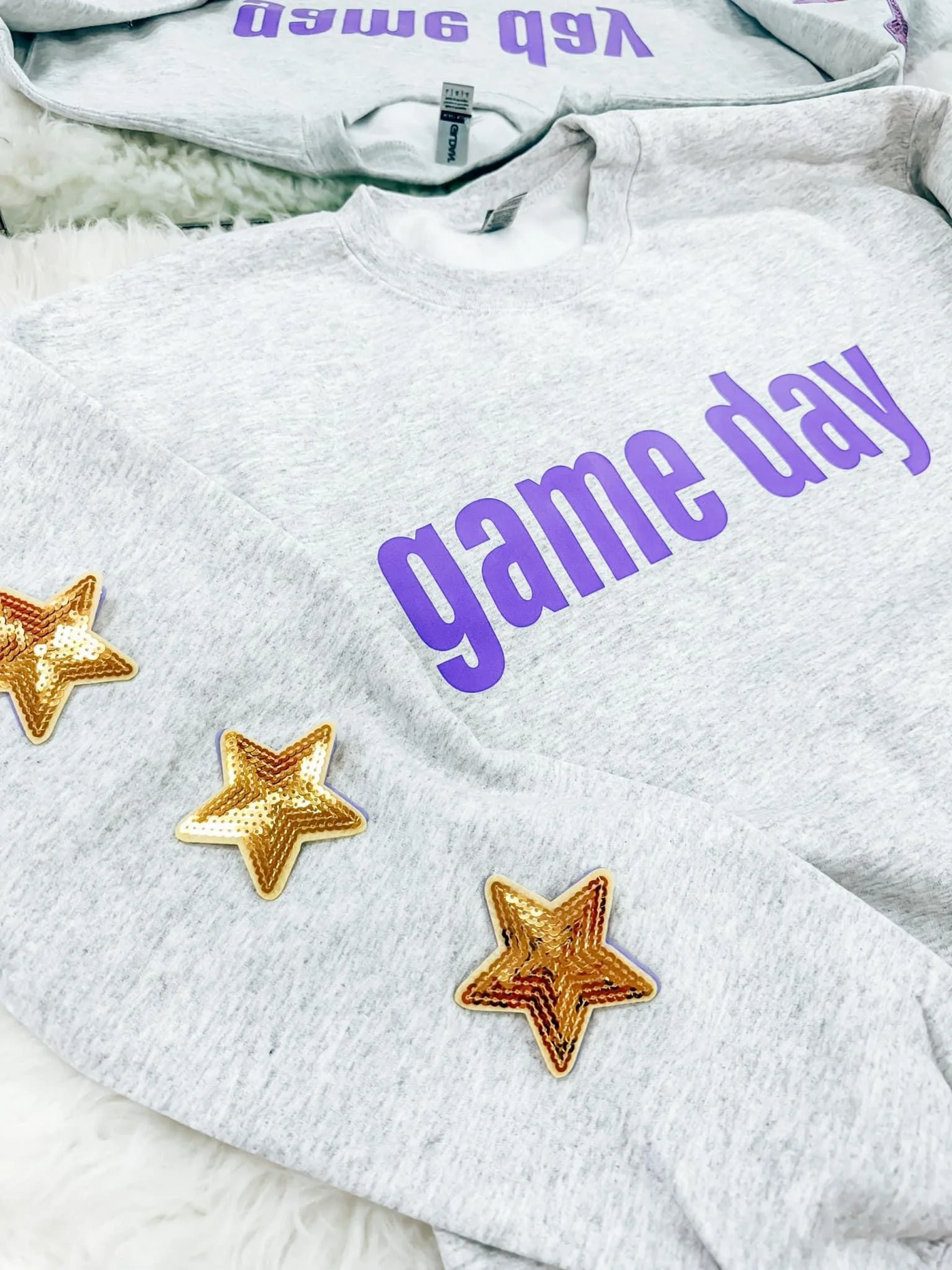 Game Day Sequin Star Sweatshirts