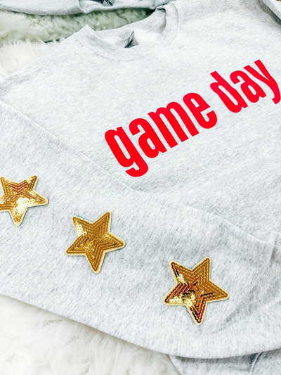 Game Day Sequin Star Sweatshirts