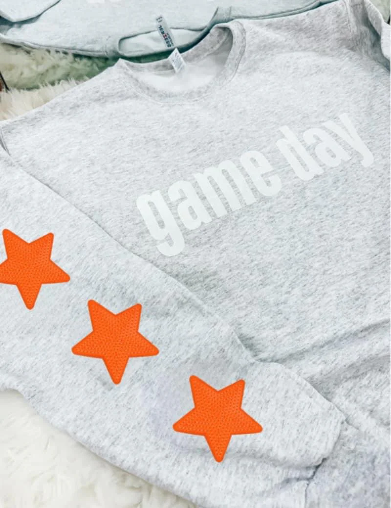 Game Day Sequin Star Sweatshirts