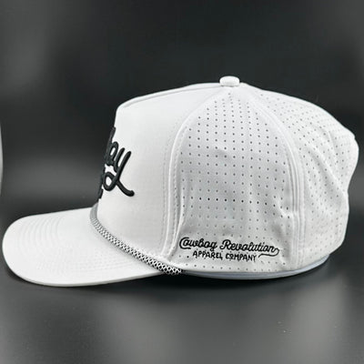 “Cowboy Hat” Summer Edition - Performance Trucker Rope Hat - White