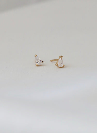 MINI TEARDROP CZ STUDS
