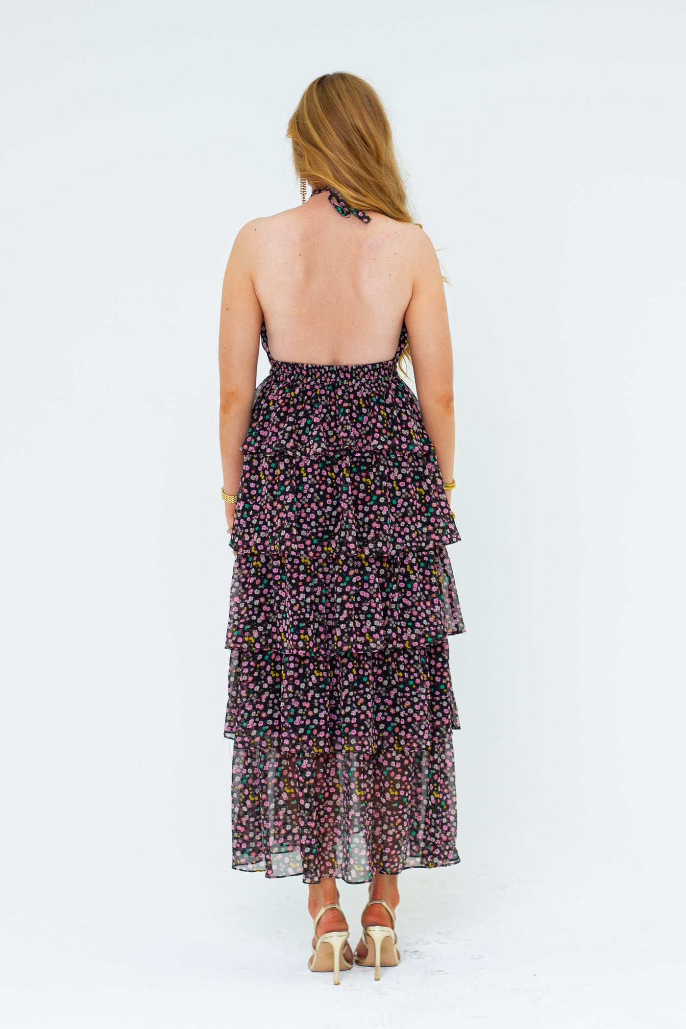 Talia Halter Long Dress - Surreal