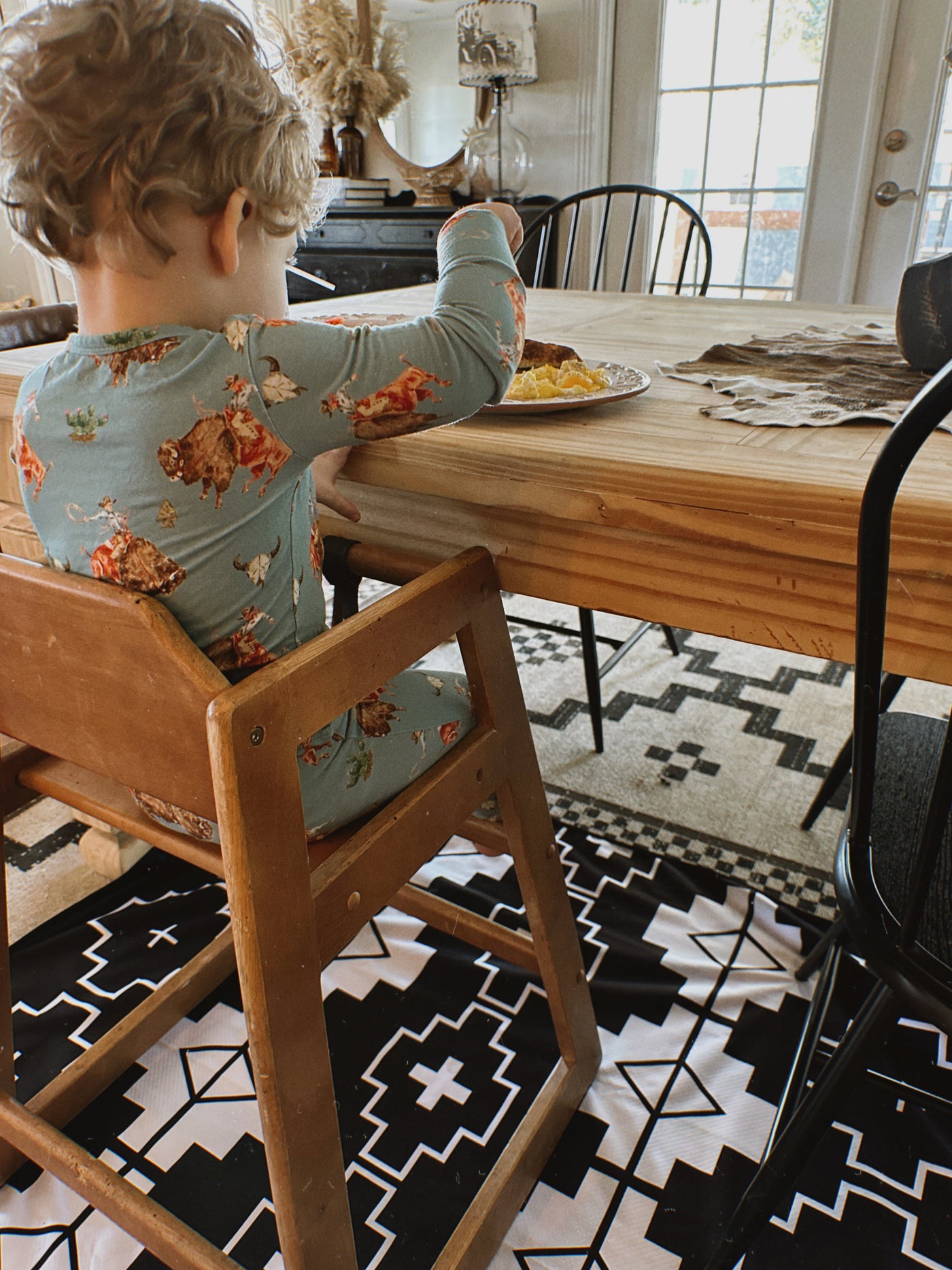 NEW! SPLAT MAT - BLACK - for High Chairs + Play Time Messes