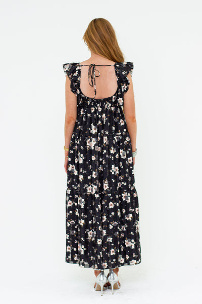 Lilly Sweetheart Neckline Maxi Dress - Flower Basket