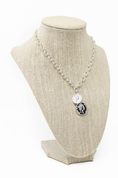 Double Royalty Coin Necklace