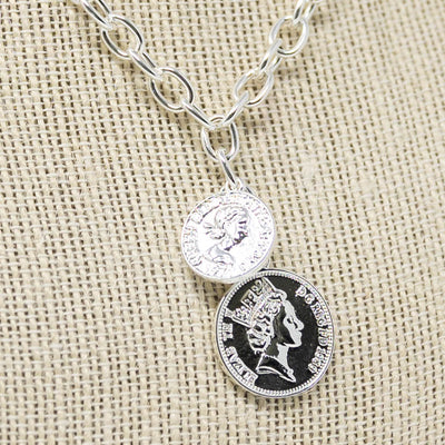 Double Royalty Coin Necklace