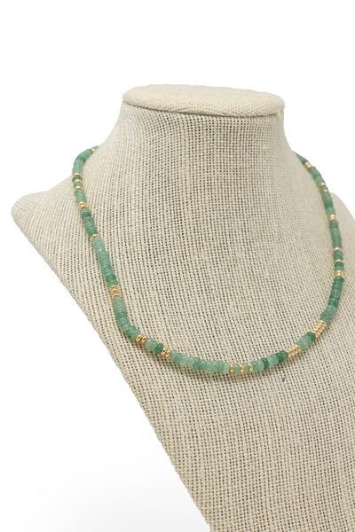 Sage Beaded Necklace