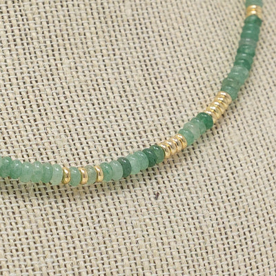 Sage Beaded Necklace