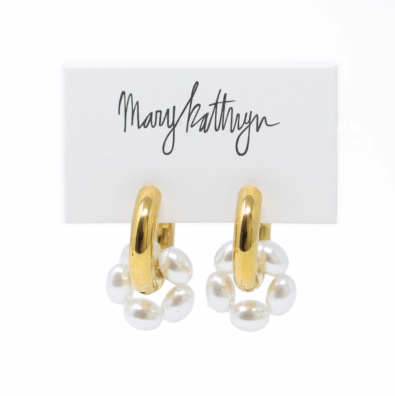 Malena Pearl Hoops
