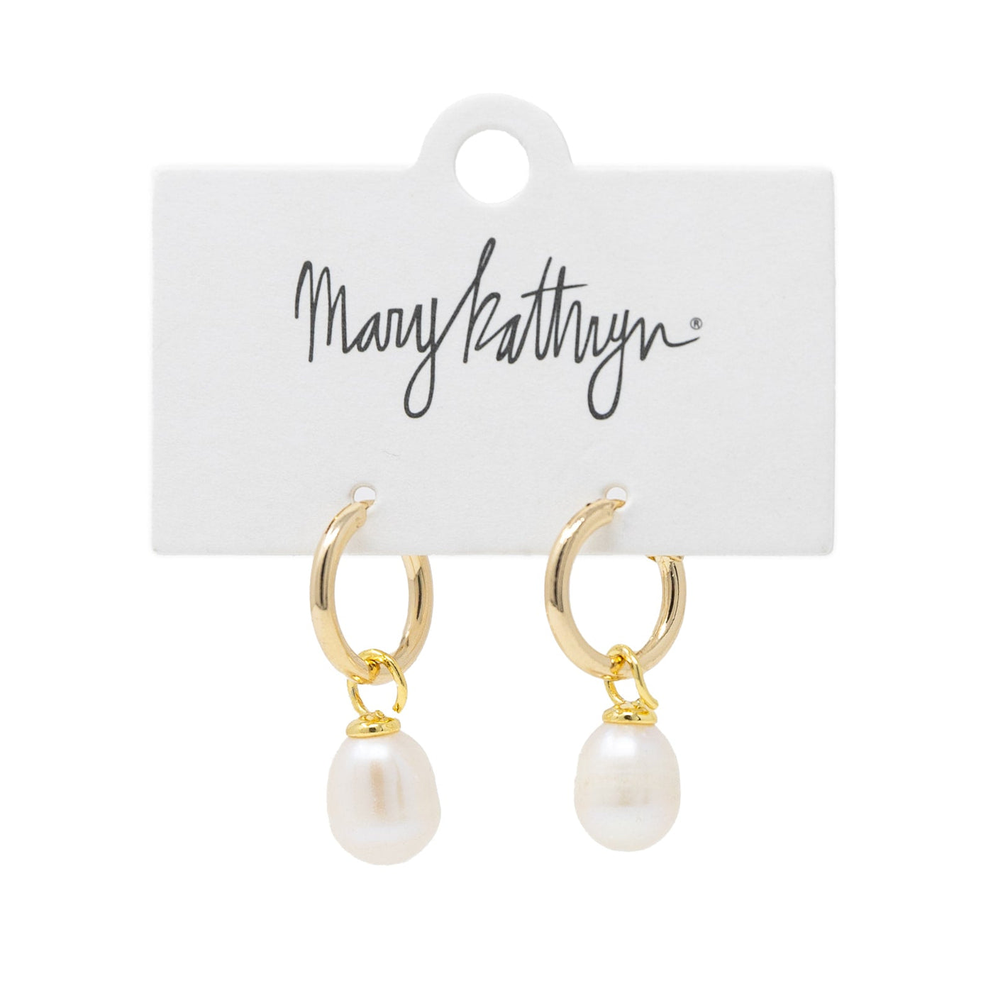 Pearl Dangle Huggies