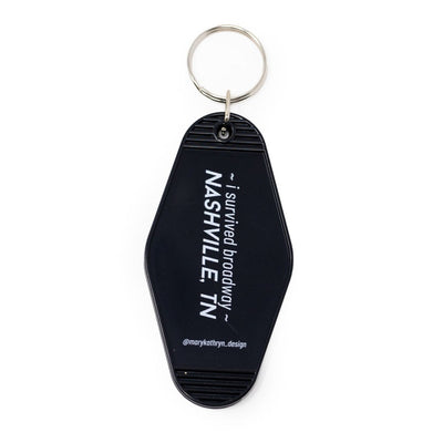 I Survived Broadway / Nashville Keychain (Black)