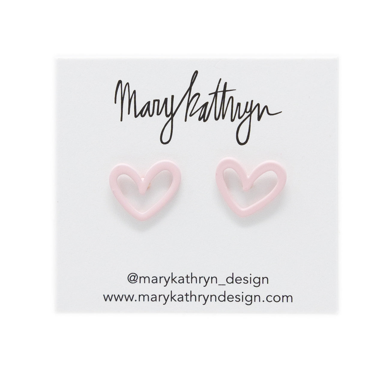 Pink Heart Earrings