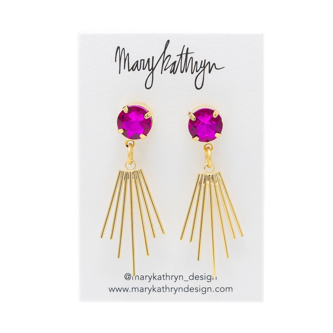 Hot Pink Cleopatra Earrings