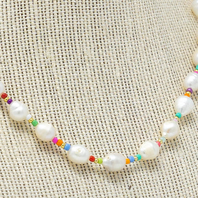 Pearl Beaded Rainbow Chain