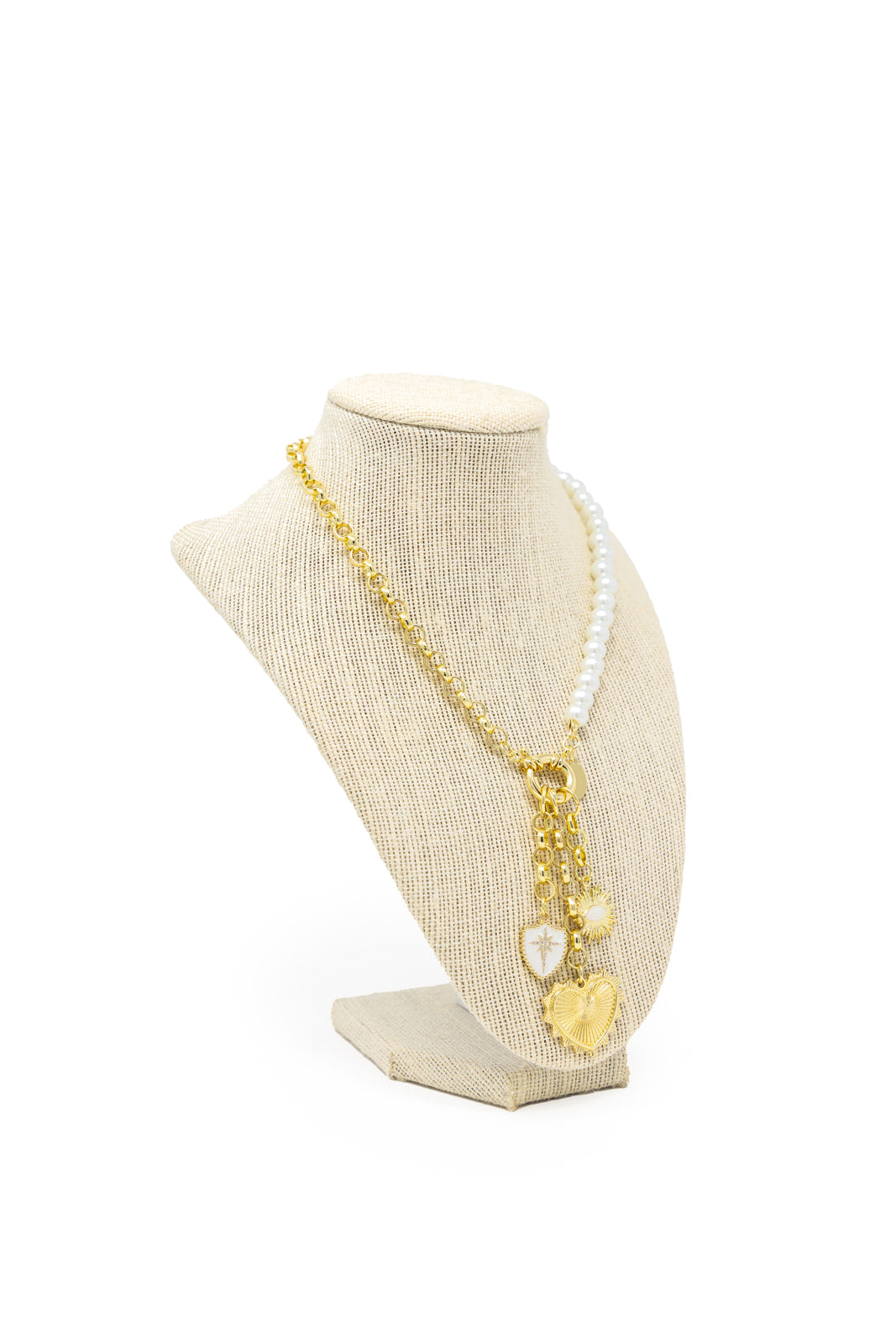 Clarabelle Pearl Charming Necklace