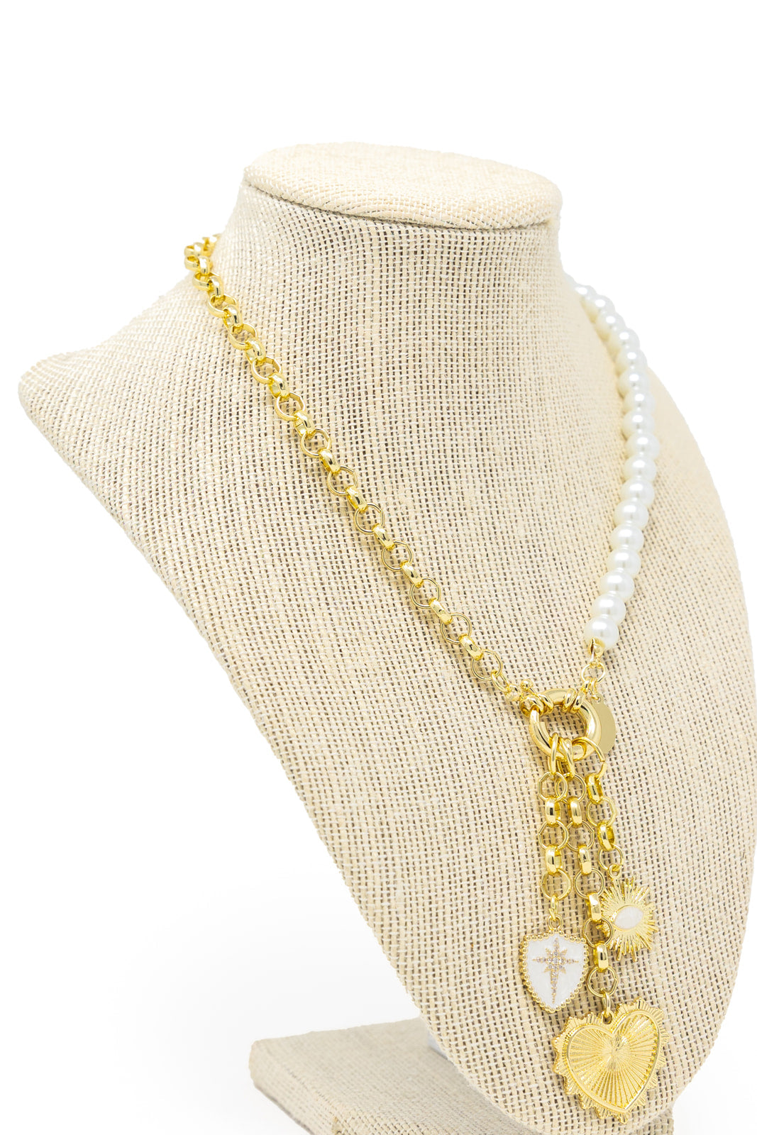 Clarabelle Pearl Charming Necklace