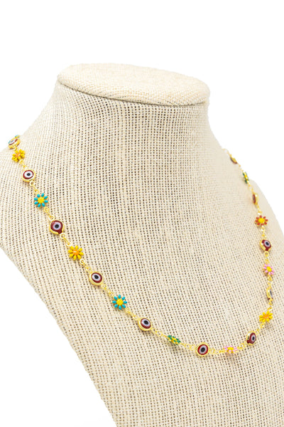 Rainbow Evil Eye + Daisy Chain