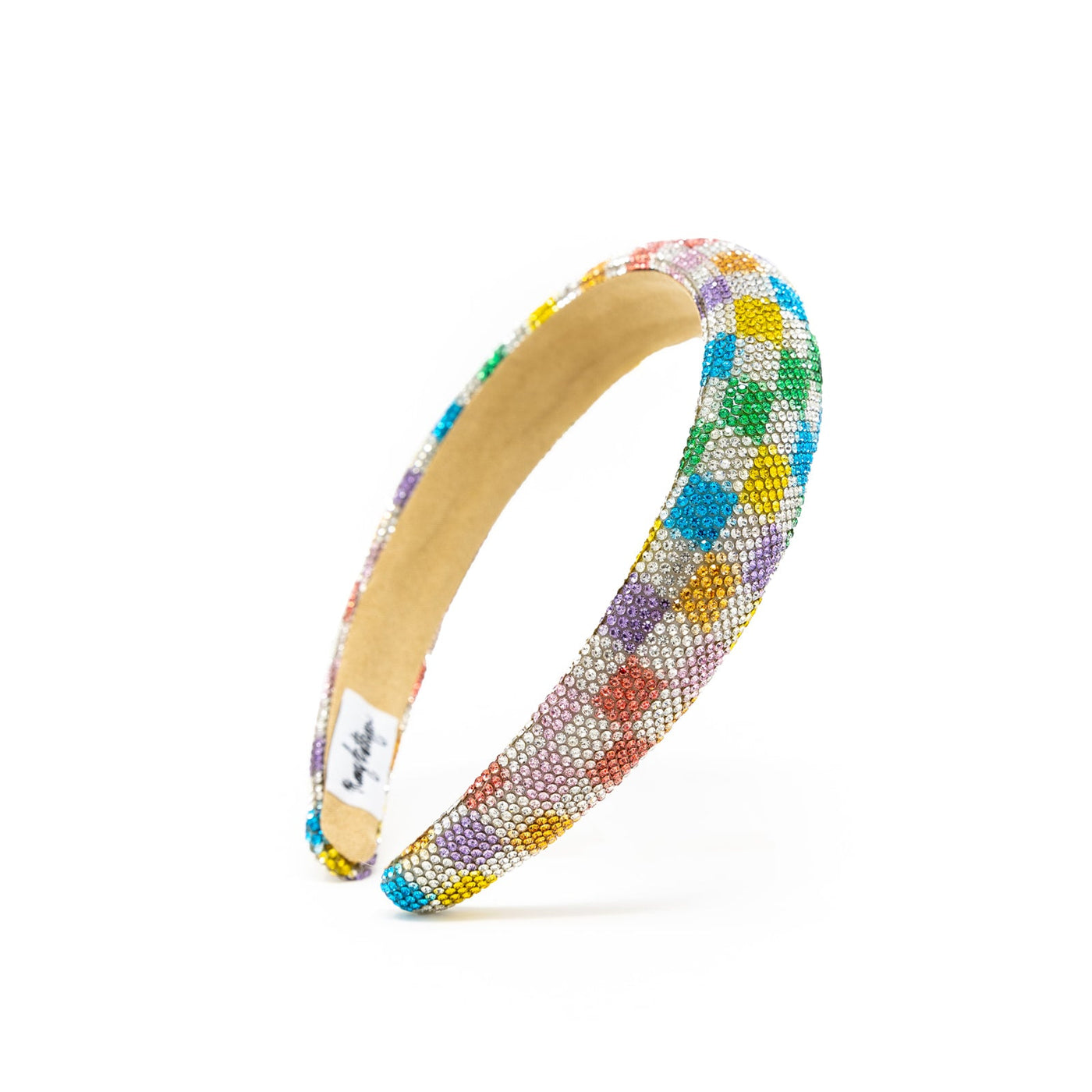 Rainbow Checkered Print Headband