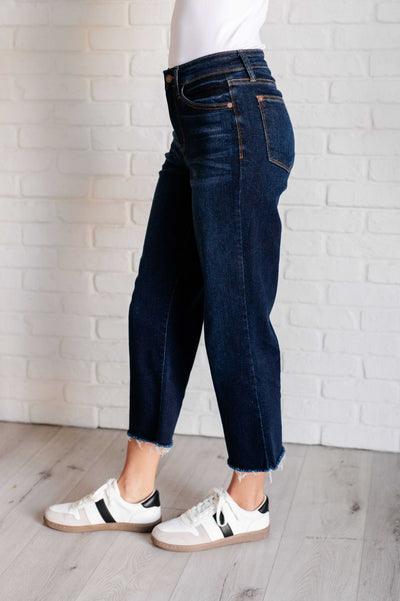 Madeline High Rise Cropped Wide Leg Jeans