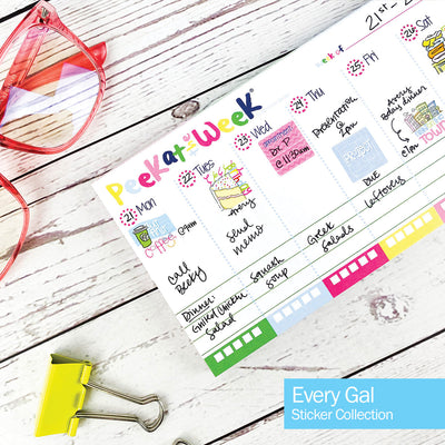 Best Planner Stickers | Family, Work, To-Dos, Events, Goals | 8 Styles