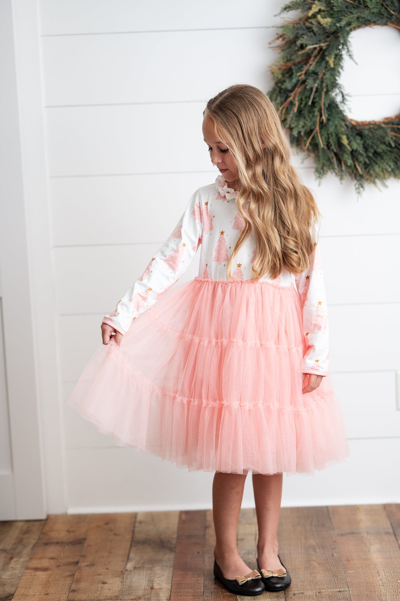 Pink Tree Tulle Dress