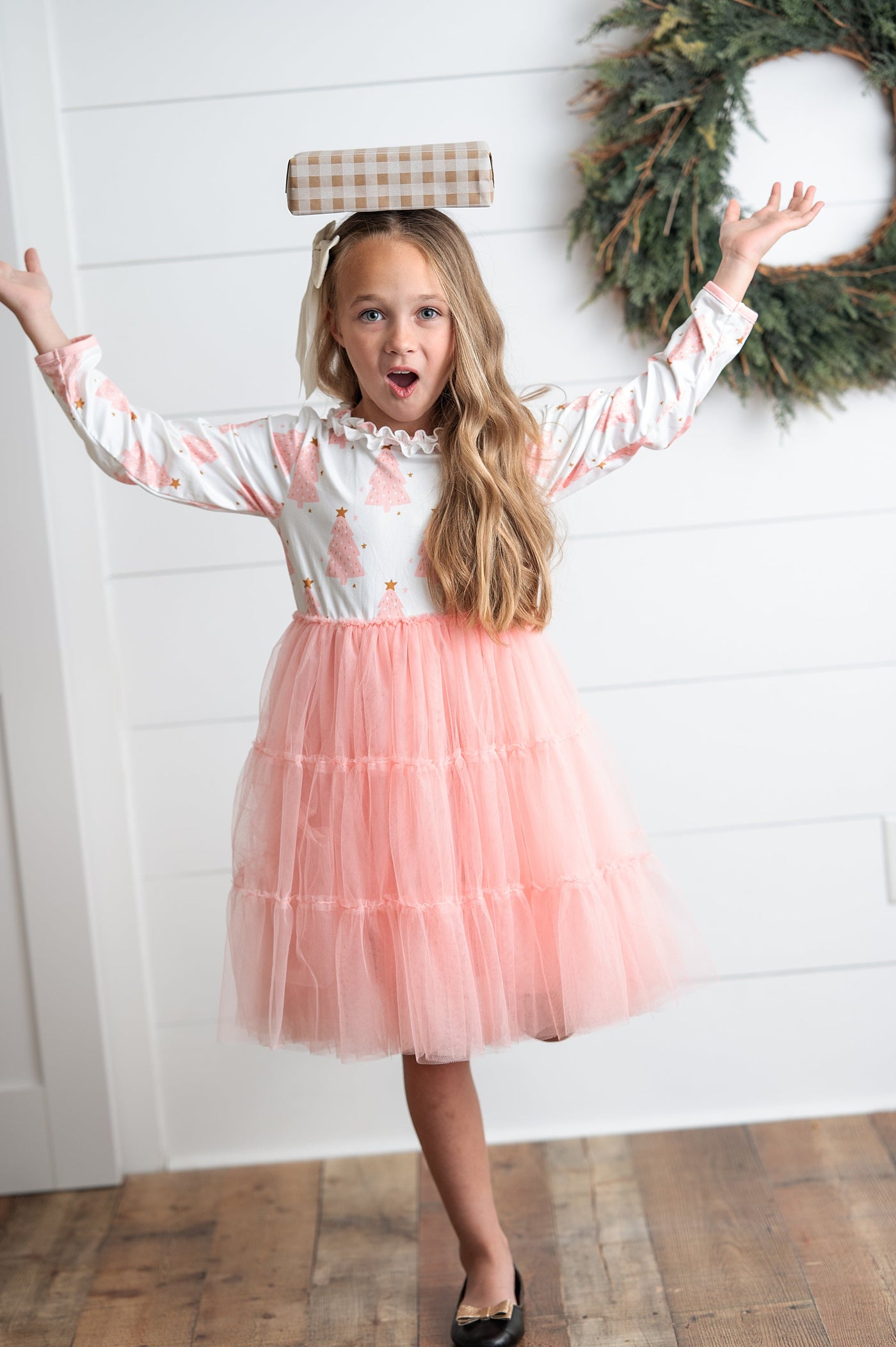 Pink Tree Tulle Dress
