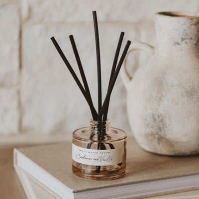 Cashmere and Vanilla Tinted Glass Jar Reed Diffuser