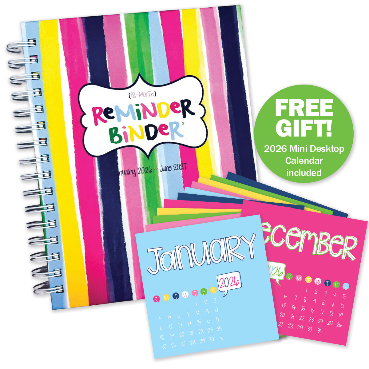 NEW! 2026-27 Reminder Binder® Planner + BONUS 2026 Mini Calendar | January 2026 - June 2027
